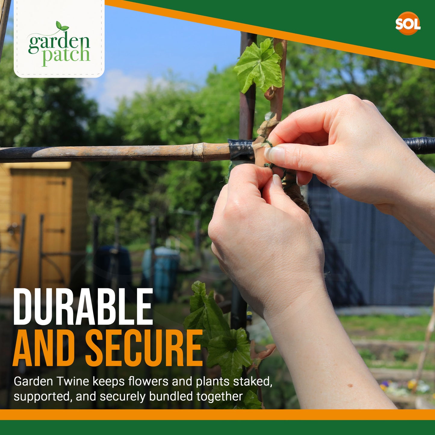 200-600M Green Garden String Twine Heavy Duty Gardening Plant Support Craft