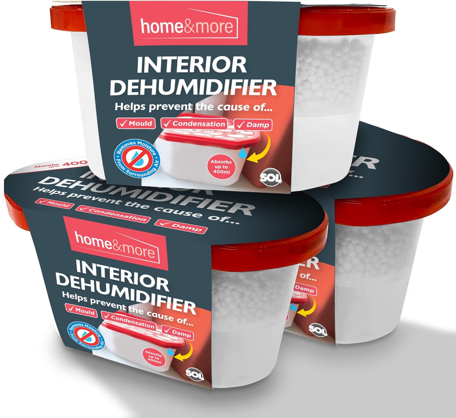 6-36 DEHUMIDIFIER Interior Damp Moisture Mould Mildew Remover Trap Home Caravan