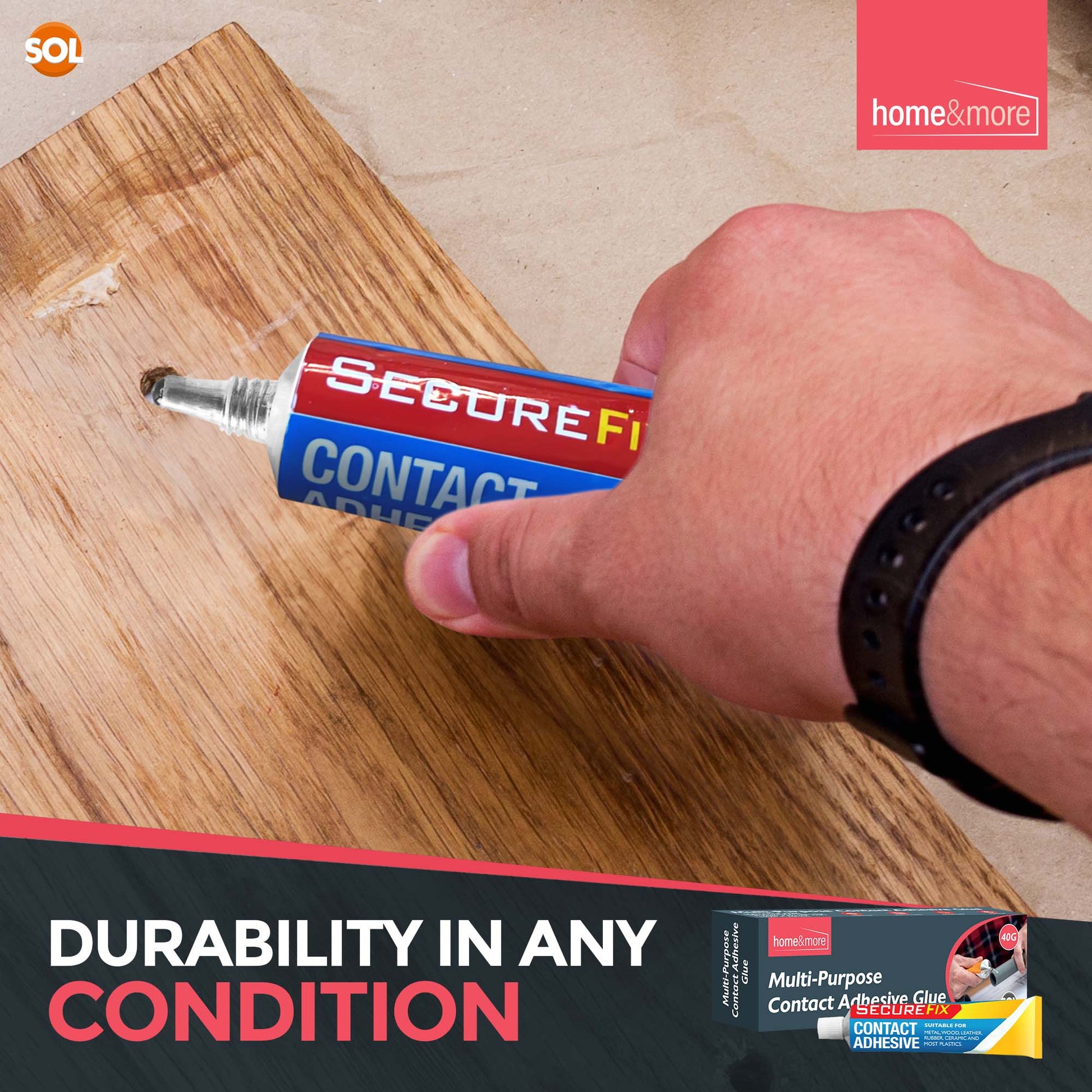 40ml Contact Adhesive Tube Glue | Multi Purpose Waterproof Shoe Leather Rubber