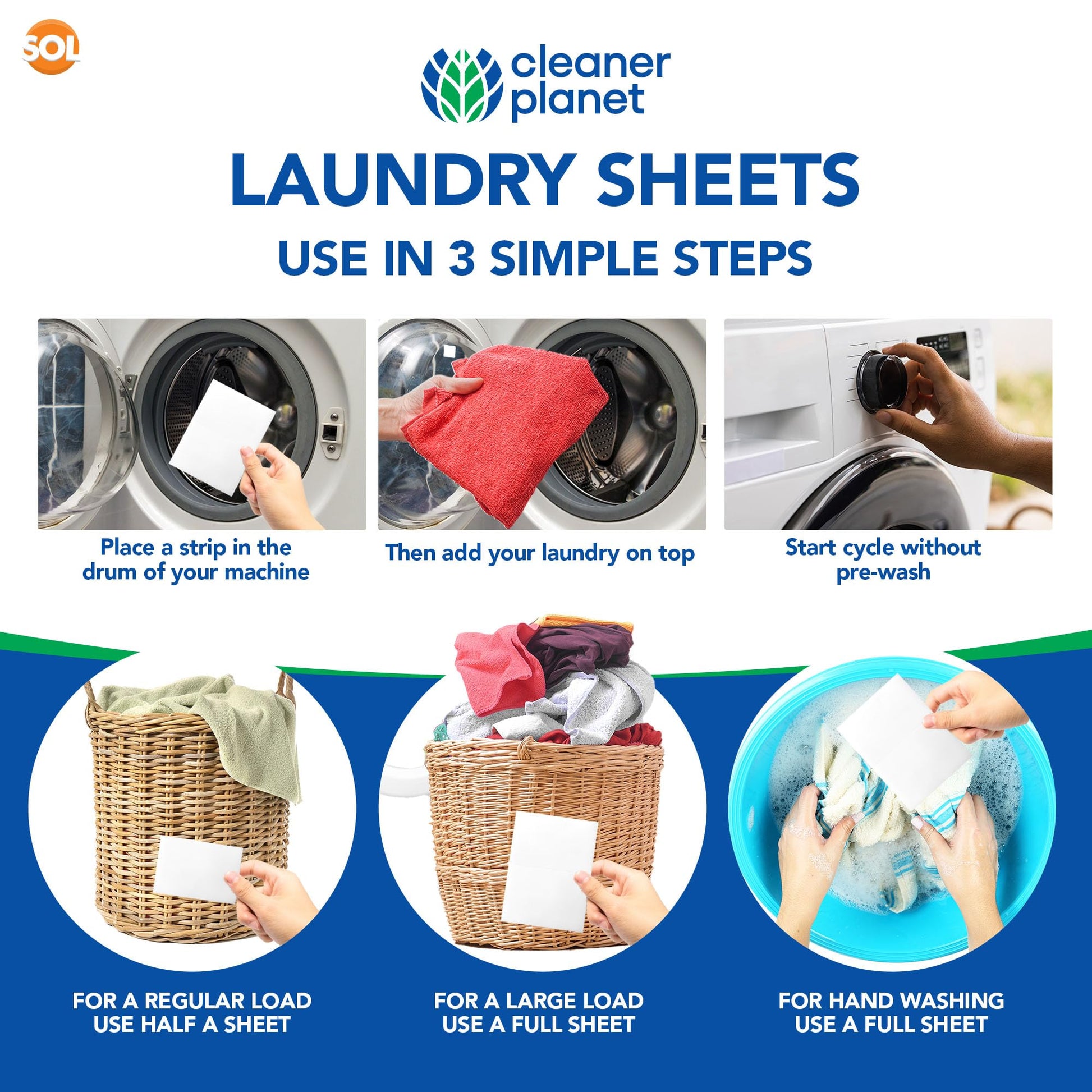30-60 Laundry Sheets Eco Detergent Clothes Fabric Washing Machine Non Bio Travel