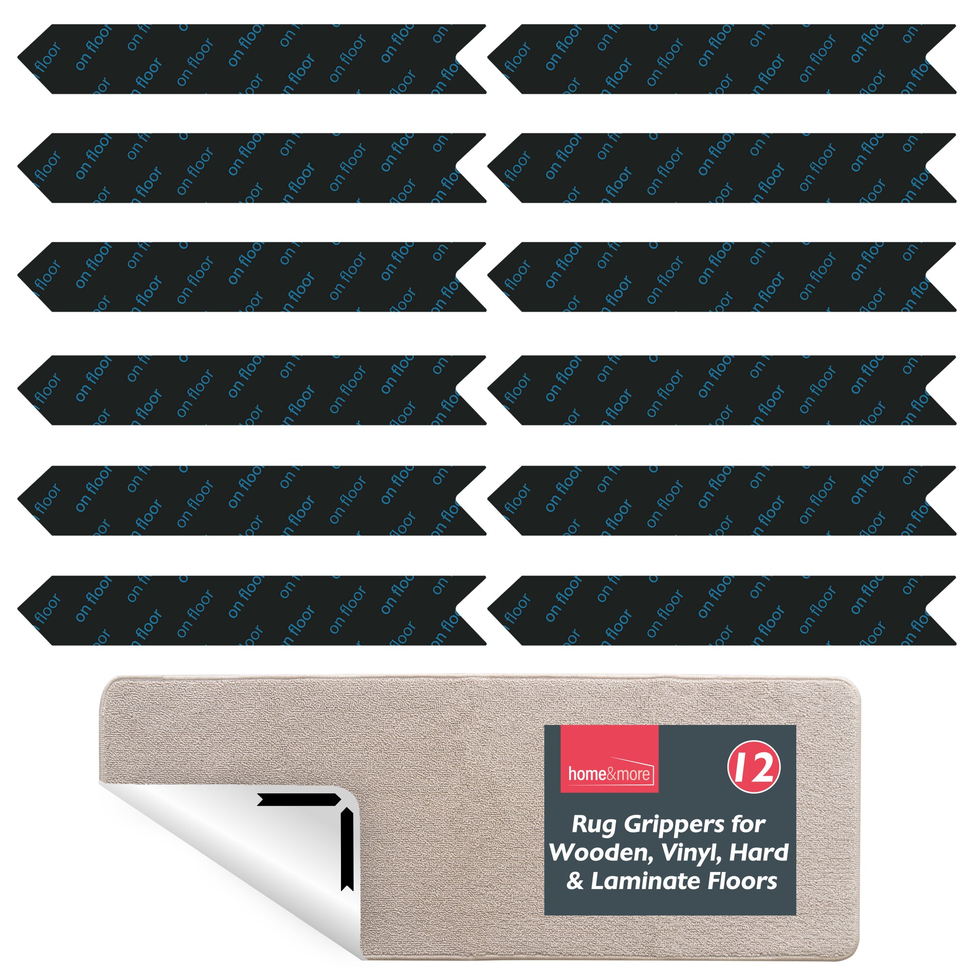 12-36 Rug Gripper Non Slip Grip Carpet Laminate Mat Stopper Floor Stickers Anti