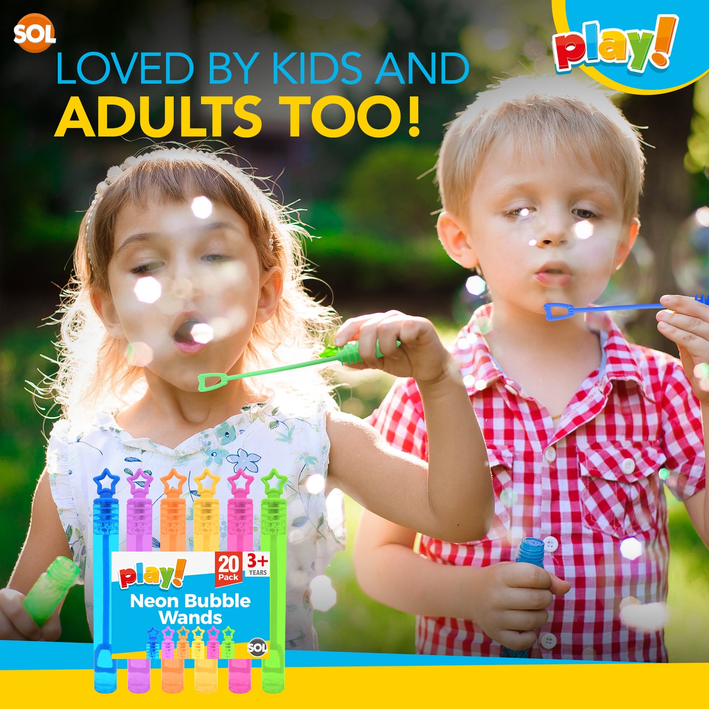 Kids Party Bag Bubbles Mini Wands 8cm | Bubble Tubes | 20 Pack