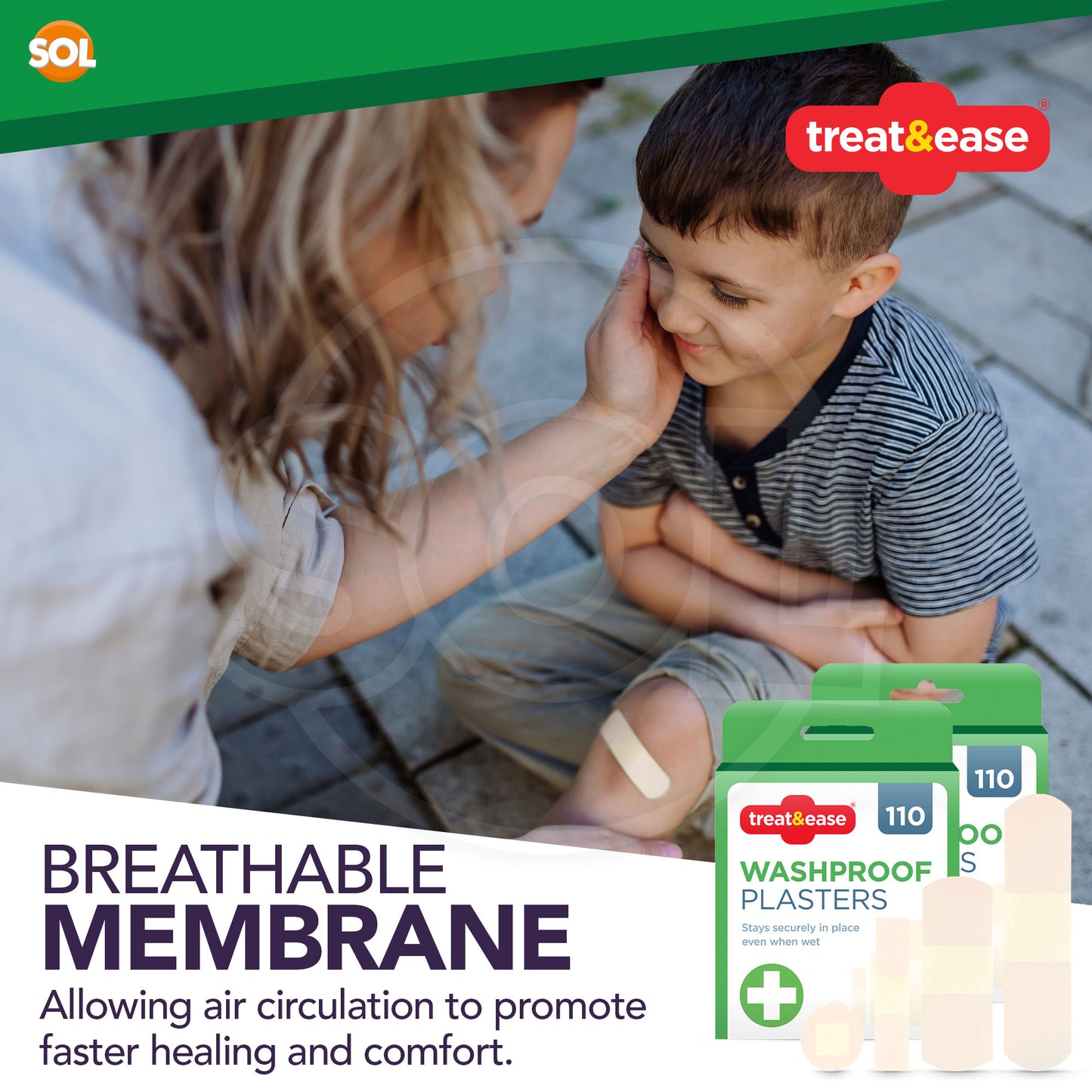 110–440 Pack Waterproof Washproof Plasters | First Aid for Kids & Adults