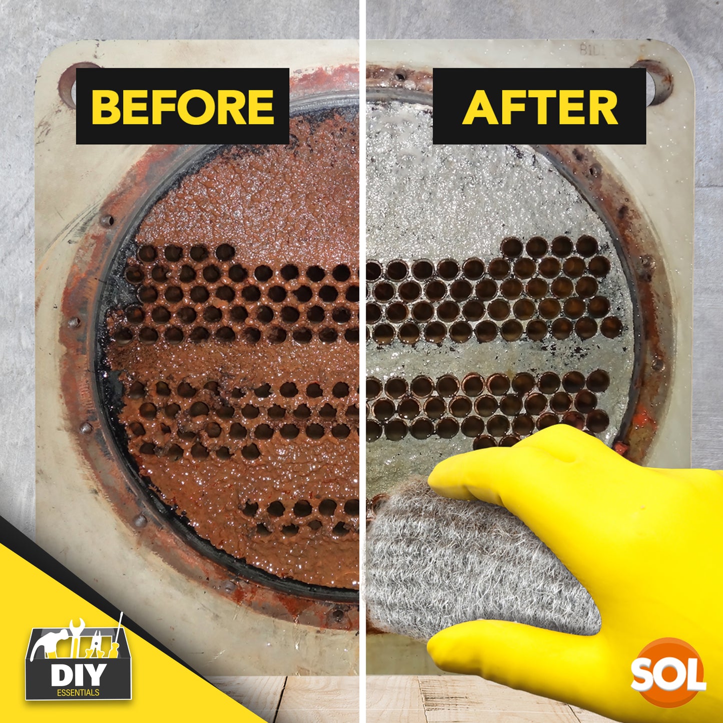 SOL 48pk Steel Wool Pads – Fine Grade 0 Metal Scourers for Polishing, Buffing, Rust Removal, Paint Prep – Multipurpose Scourers for Cleaning Wood, Furniture, Surfaces & DIY Tasks