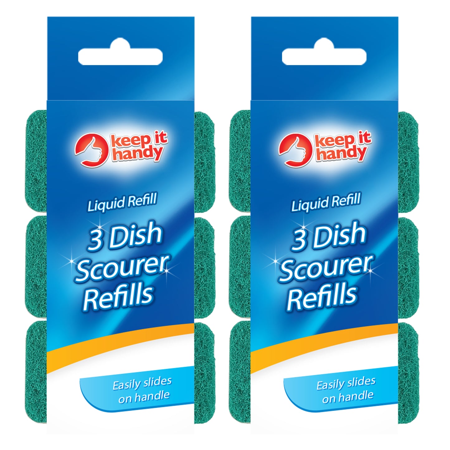 Washing Up Sponge Scourer Refills | Dishmatic Compatible | Handle Option