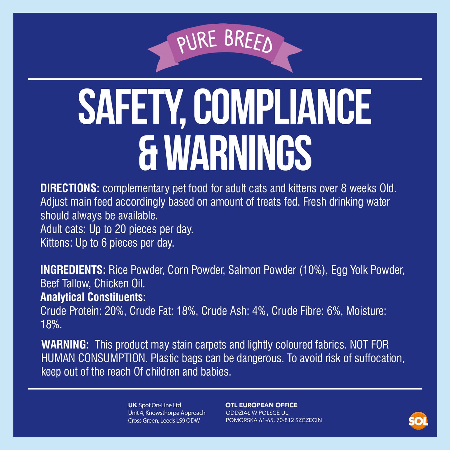 6-12pk Cat Pillow Chews Salmon Crunchy Cat Treats 125g Training Bulk Snack