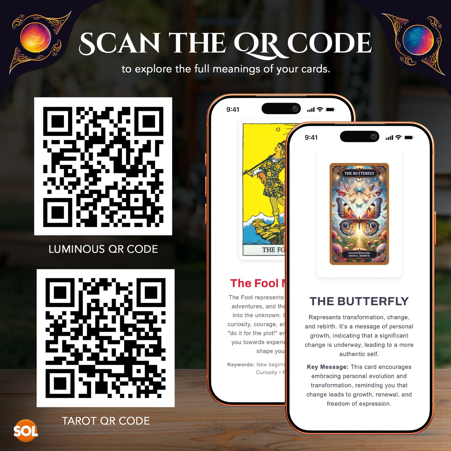 Tarot & Oracle Card Deck Set Box + Guide Book | 78 + 60 Cards