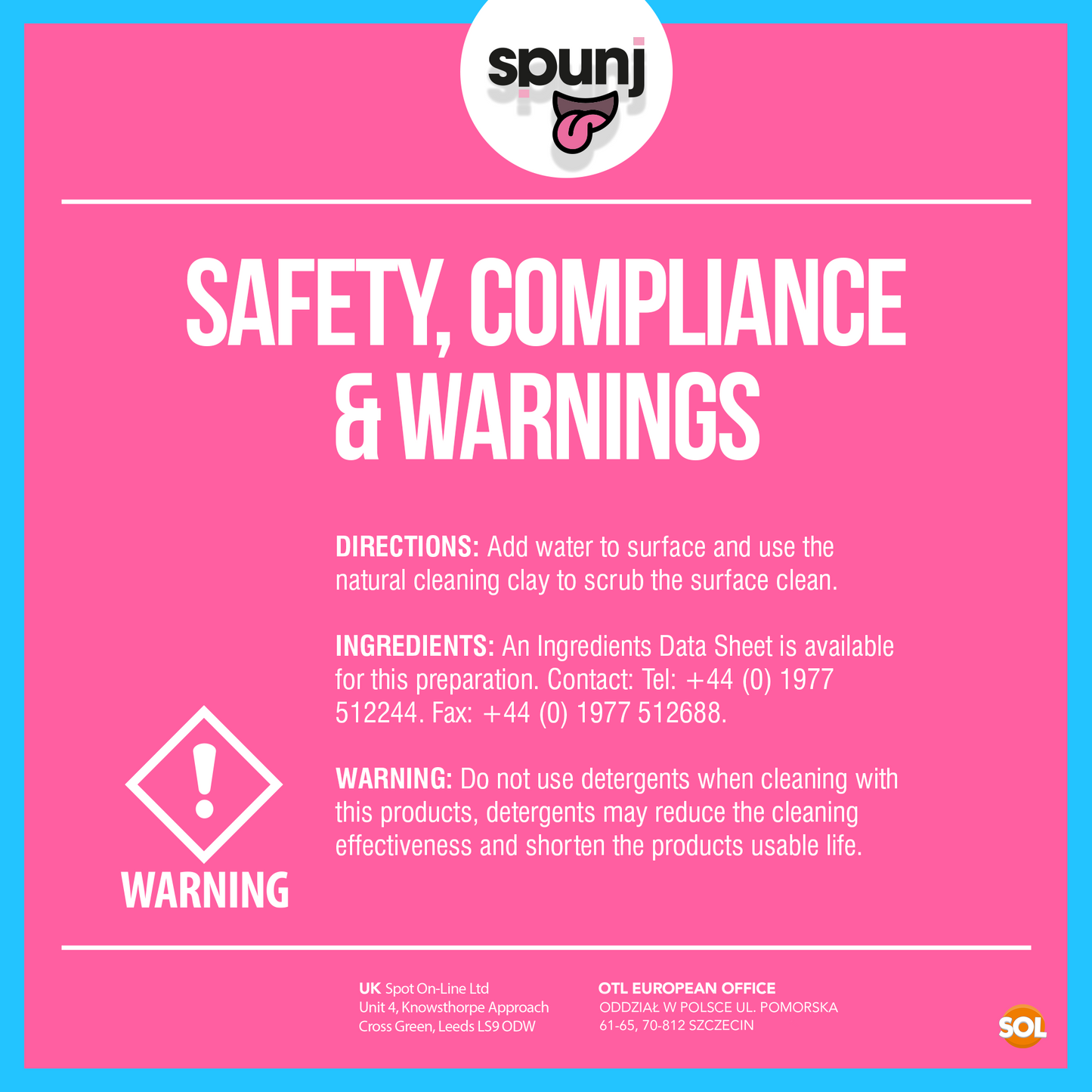 Spunj Natural Cleaning Clay Paste | All Purpose Stain Remover | 2 Pack