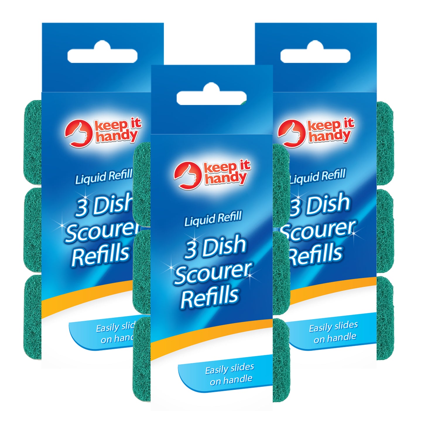 Washing Up Sponge Scourer Refills | Dishmatic Compatible | Handle Option