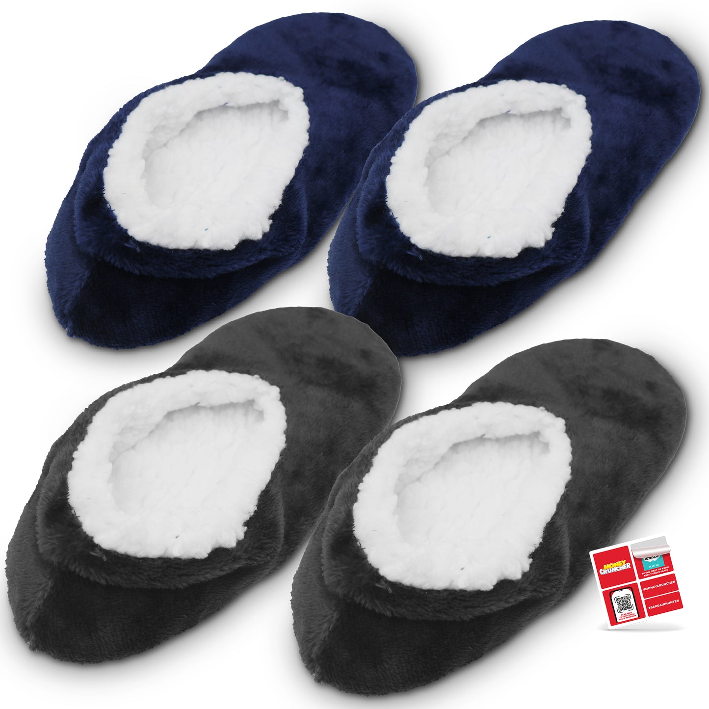 SOL Fluffy Women’s Slippers with Grippers - Super Soft Fleece Slippers for Women, 25cm - Warm and Cozy Petal Design, Soft Sole House Slippers for Comfort