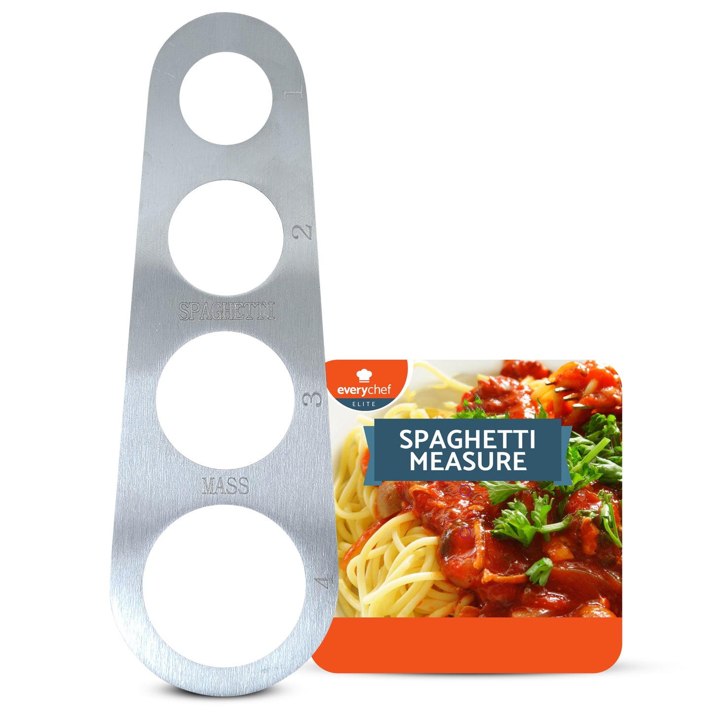 Spaghetti Pasta Measure Tool Stainless Steel | 1Ð4 Portion Guide