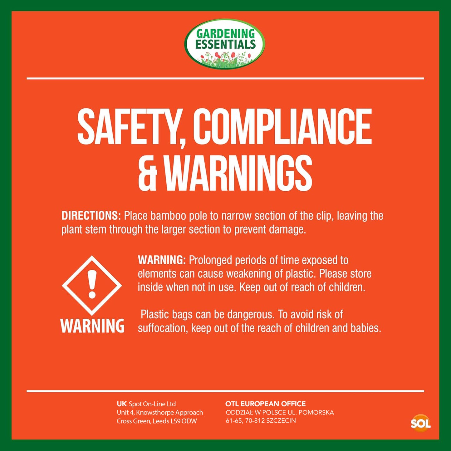 Garden Plant Rings | Flexible Greenhouse Support Clips | 80 Pack