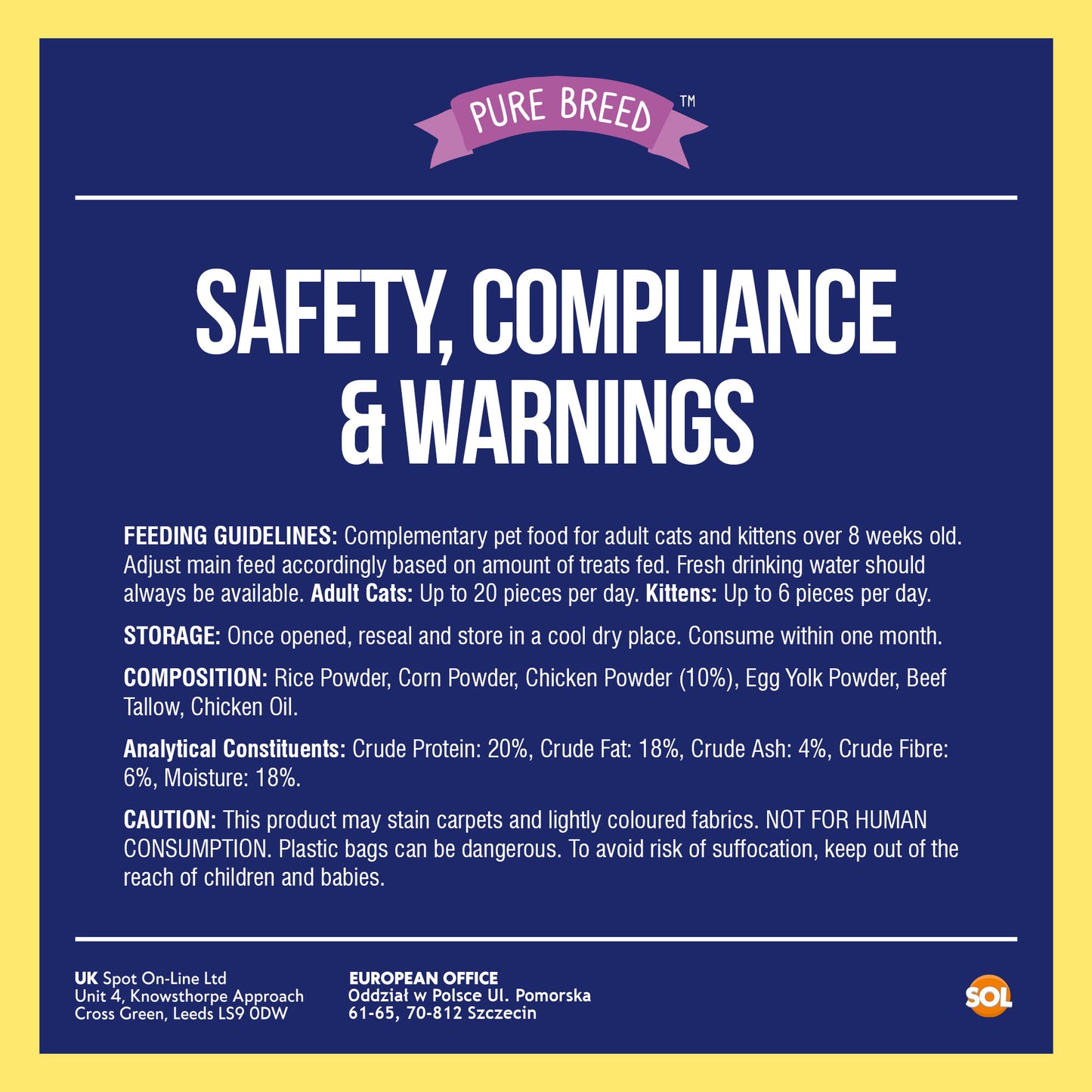 6-12pk Cat Pillow Chews Chicken Crunchy Cat Treats 125g Training Bulk Snack