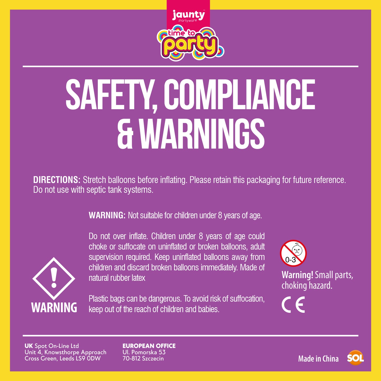 Punch Balloons Large | Party Bag Fillers Kids Birthday Toys | 15 Pack