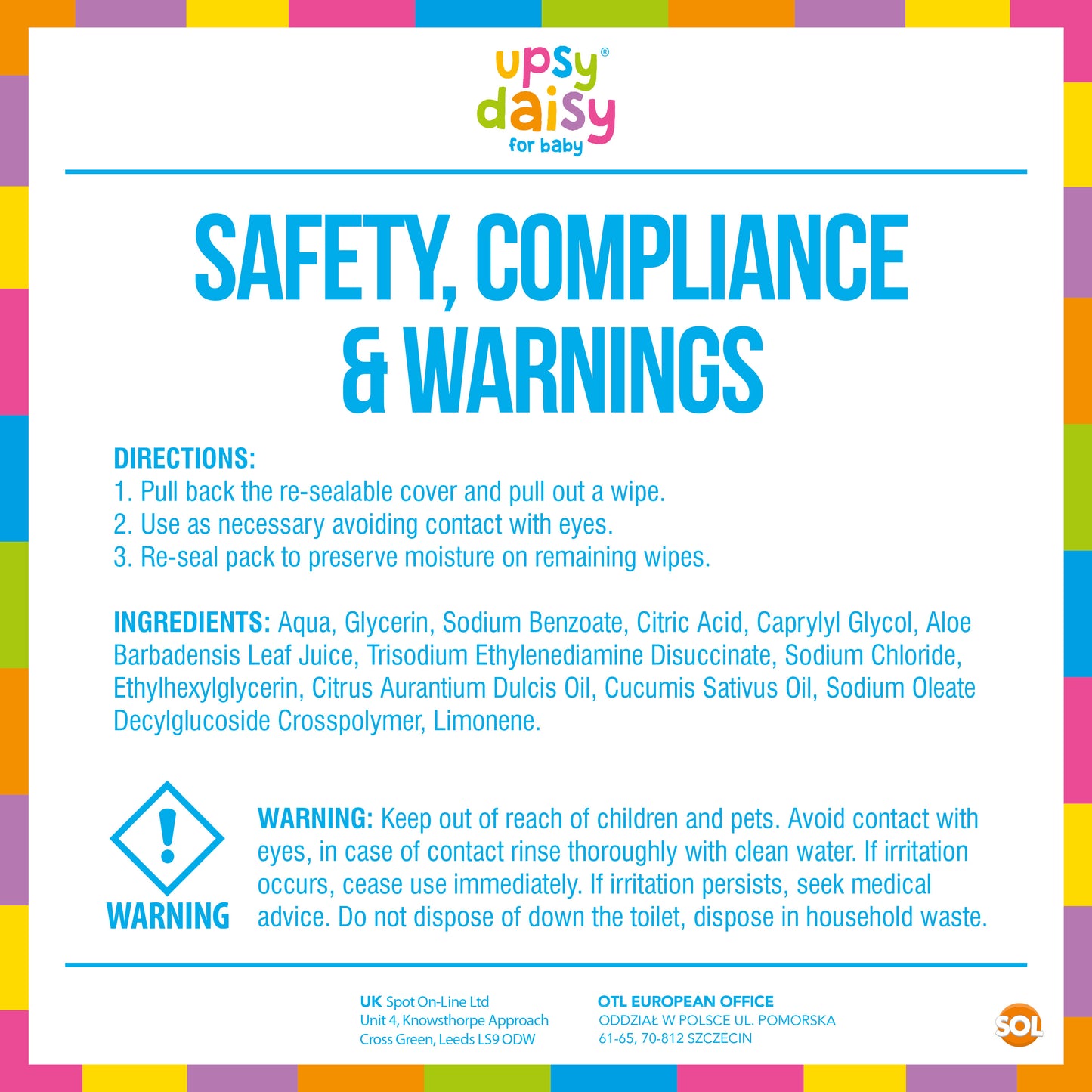 Baby Wipes Case | Sensitive Wet Wipes Bulk Multipack | 1728 Wipes