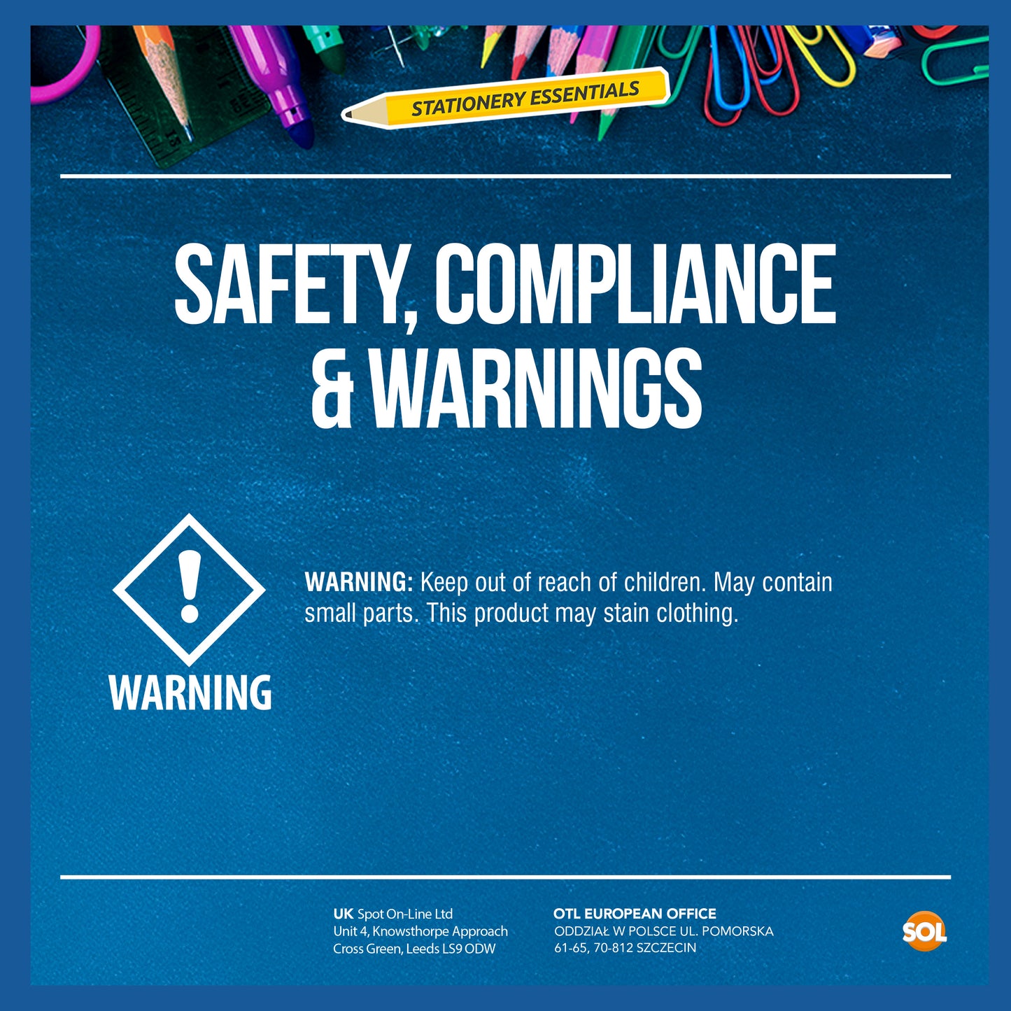 Highlighter Pens Fluorescent Colour Marker School Set | 6 Pack