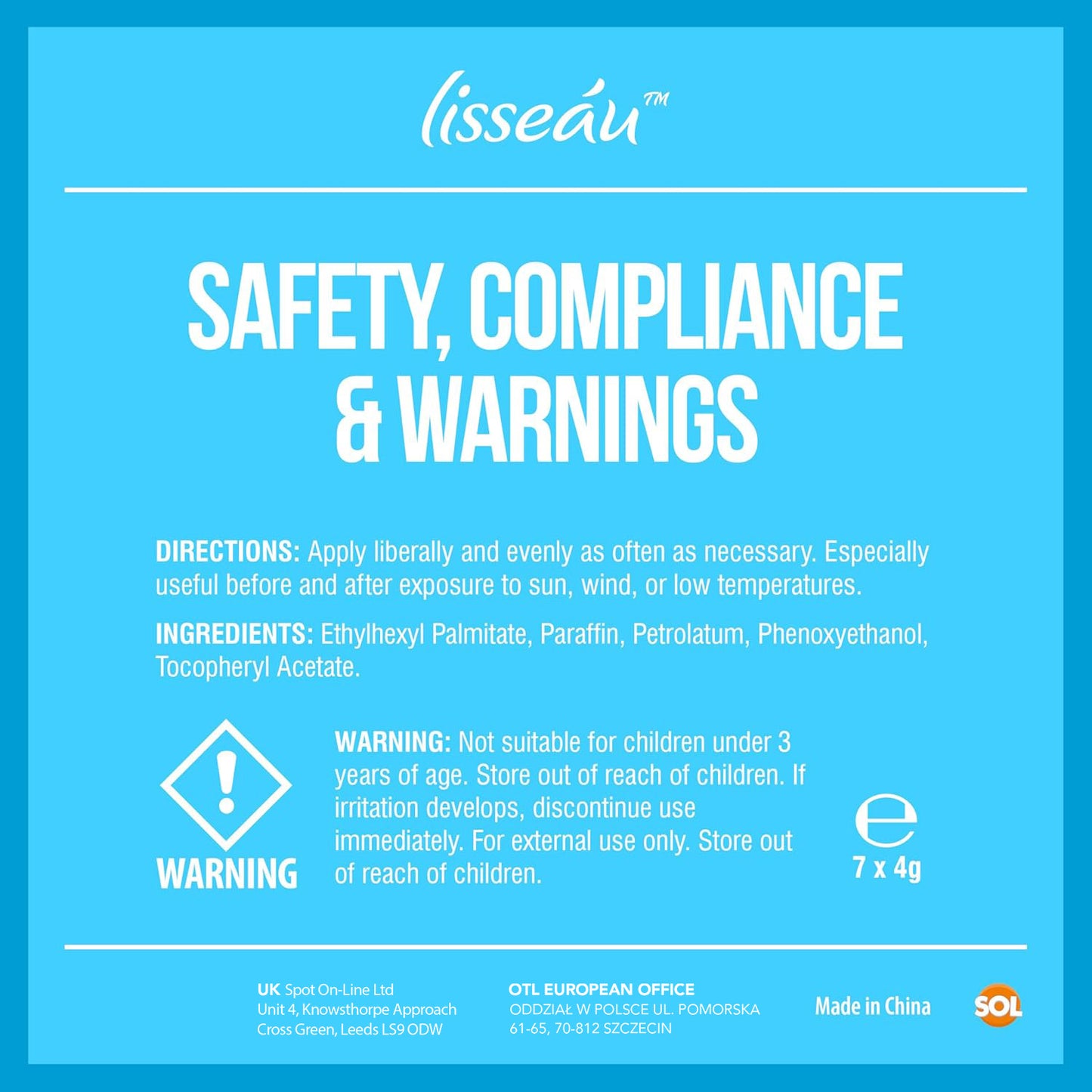 Unscented Lip Balm Set | Moisturising Vitamin E Stick | 7 Pack