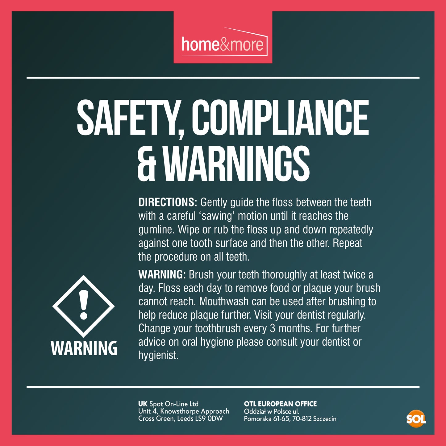 Dental Floss Sticks | Interdental Tooth Picks Plaque Care | 75 Pack