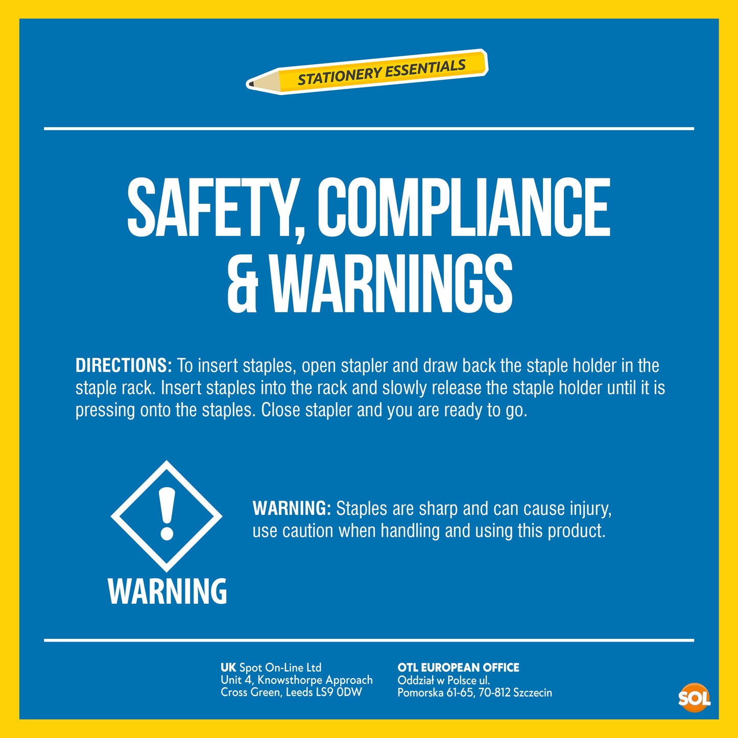 Office Staples 26/6 | Standard Fit Staplers | 5000 Pack