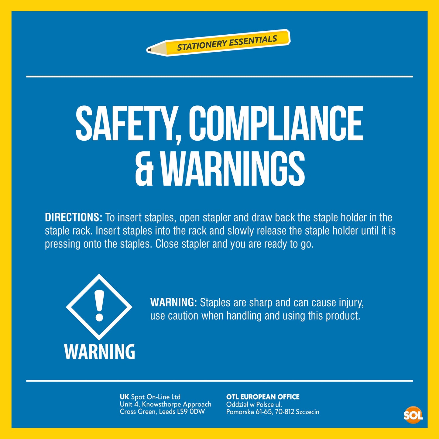 Office Staples 26/6 | Standard Fit Staplers | 5000 Pack