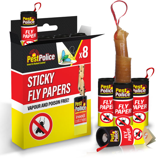 Fly Catcher Insect Trap | Sticky Glue Paper | 8 Pack