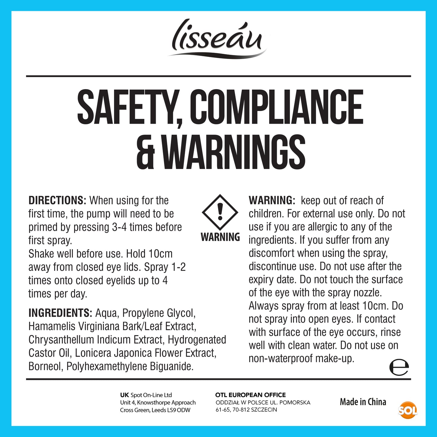 Dry Eye Spray 15ml Hydrating Mist for Irritated Eyes | 2 Pack