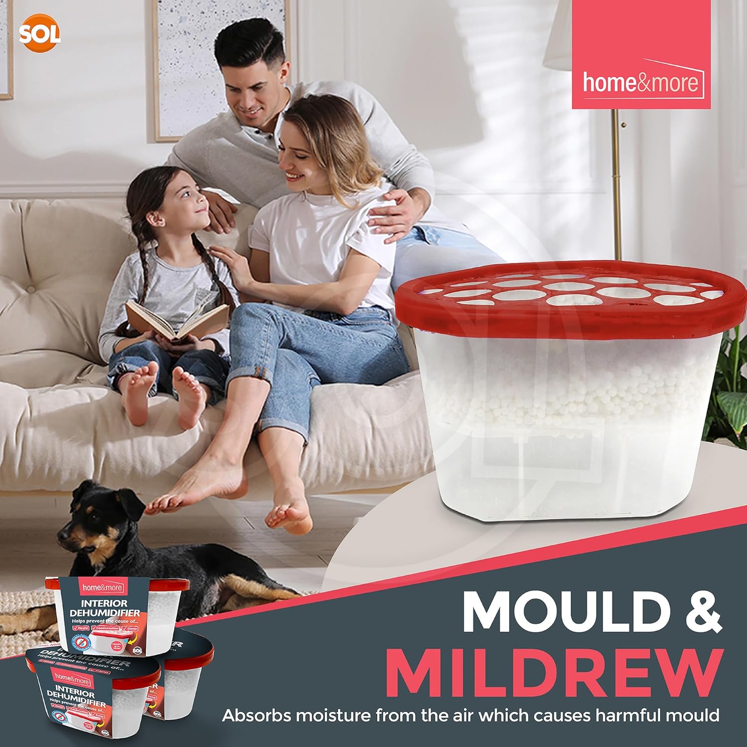 6-36 DEHUMIDIFIER Interior Damp Moisture Mould Mildew Remover Trap Home Caravan