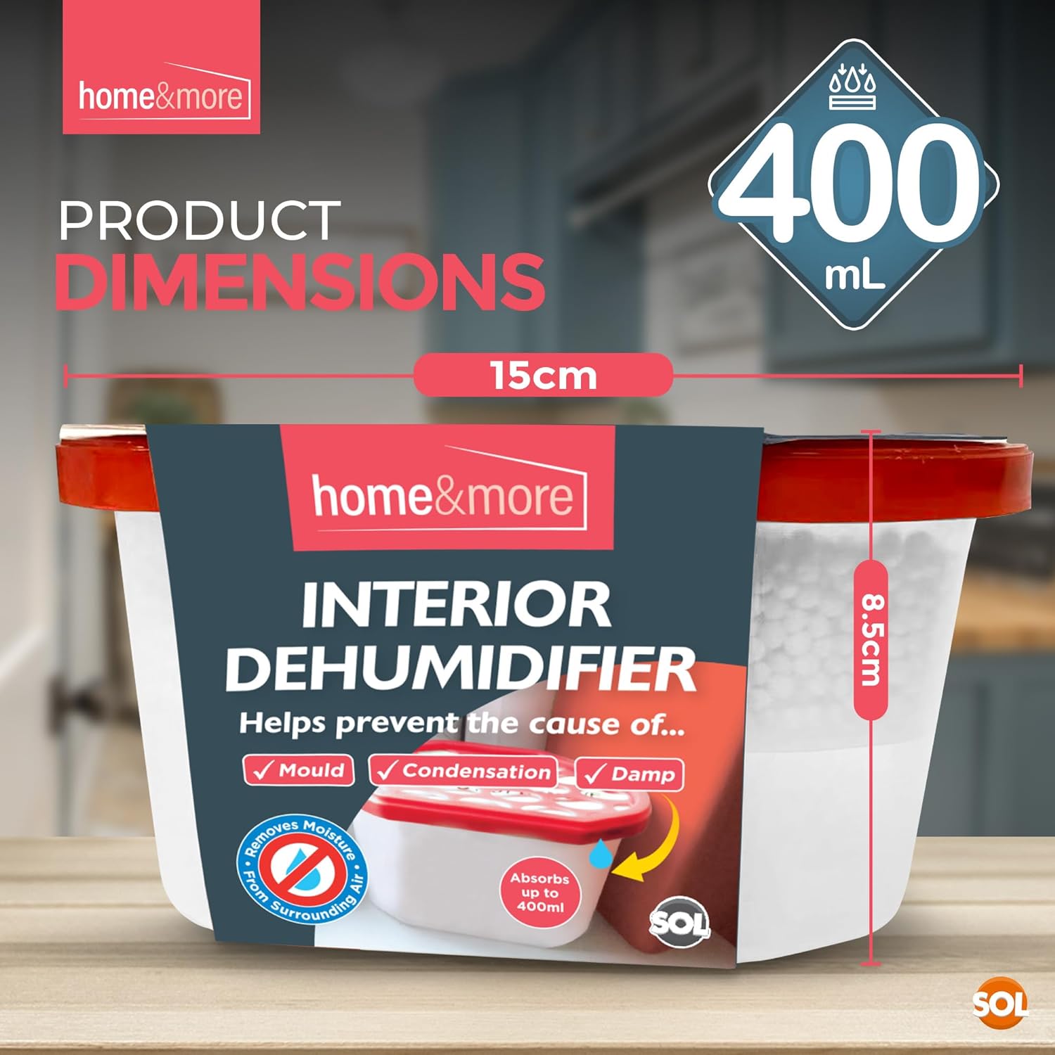 6-36 DEHUMIDIFIER Interior Damp Moisture Mould Mildew Remover Trap Home Caravan