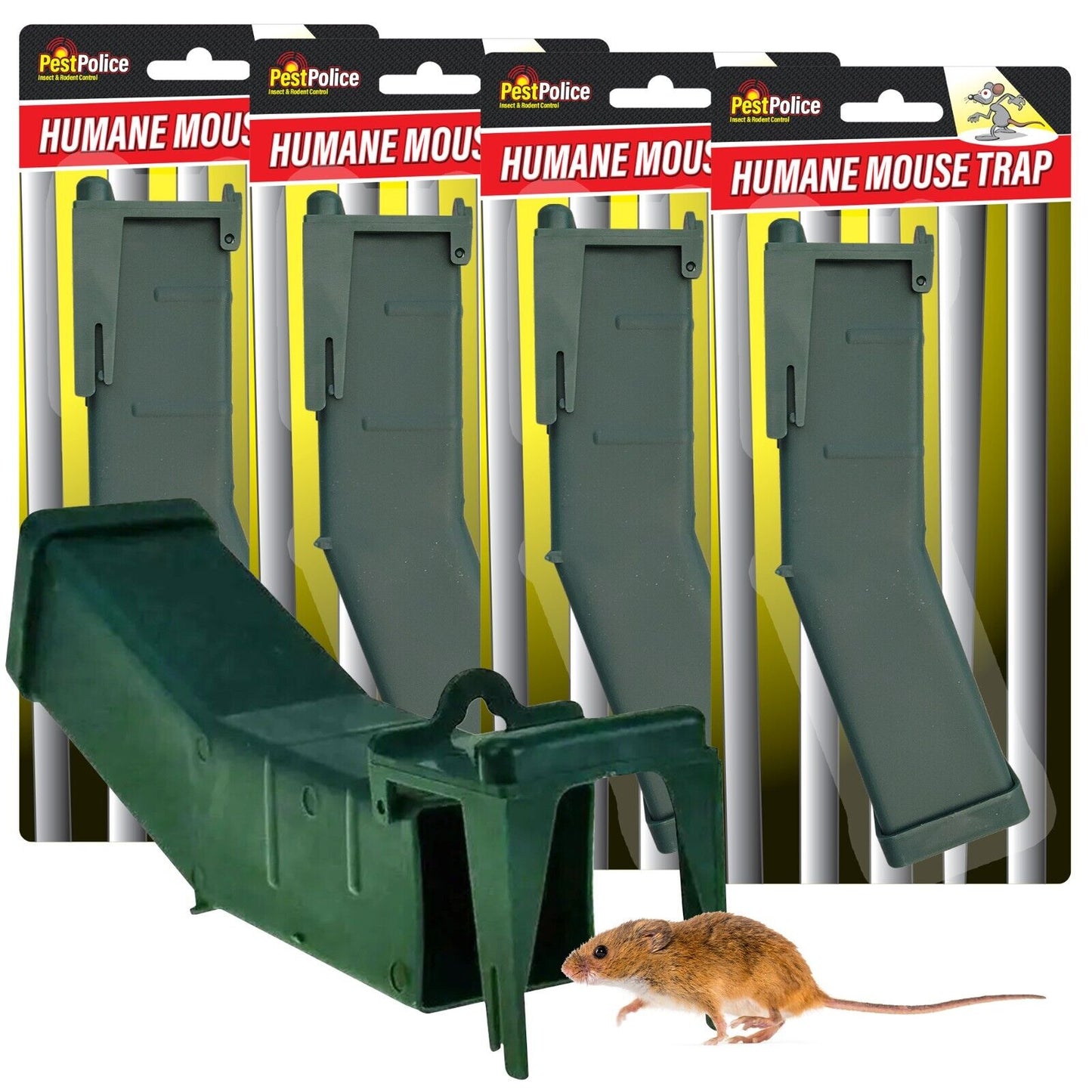 1-4 Humane Mouse Trap No Kill Mice Live Rat Catcher Pest Rodent Vermin Reusable