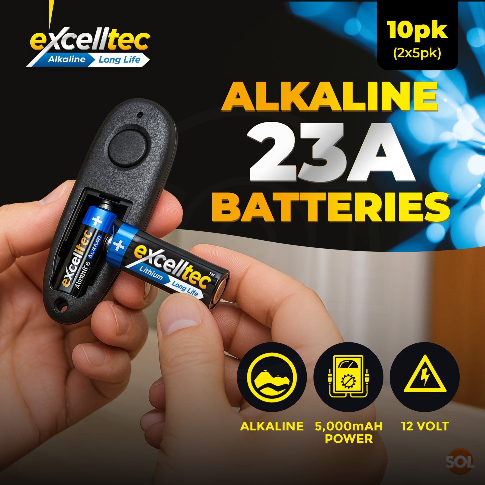 5-25pk 23A 12v Battery Alkaline Doorbell Batteries LRV08 23AE A23 MN21 A23G A23S