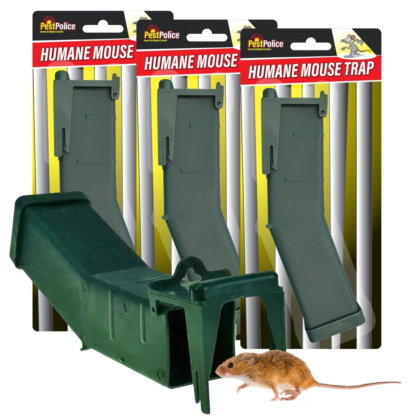 1-4 Humane Mouse Trap No Kill Mice Live Rat Catcher Pest Rodent Vermin Reusable