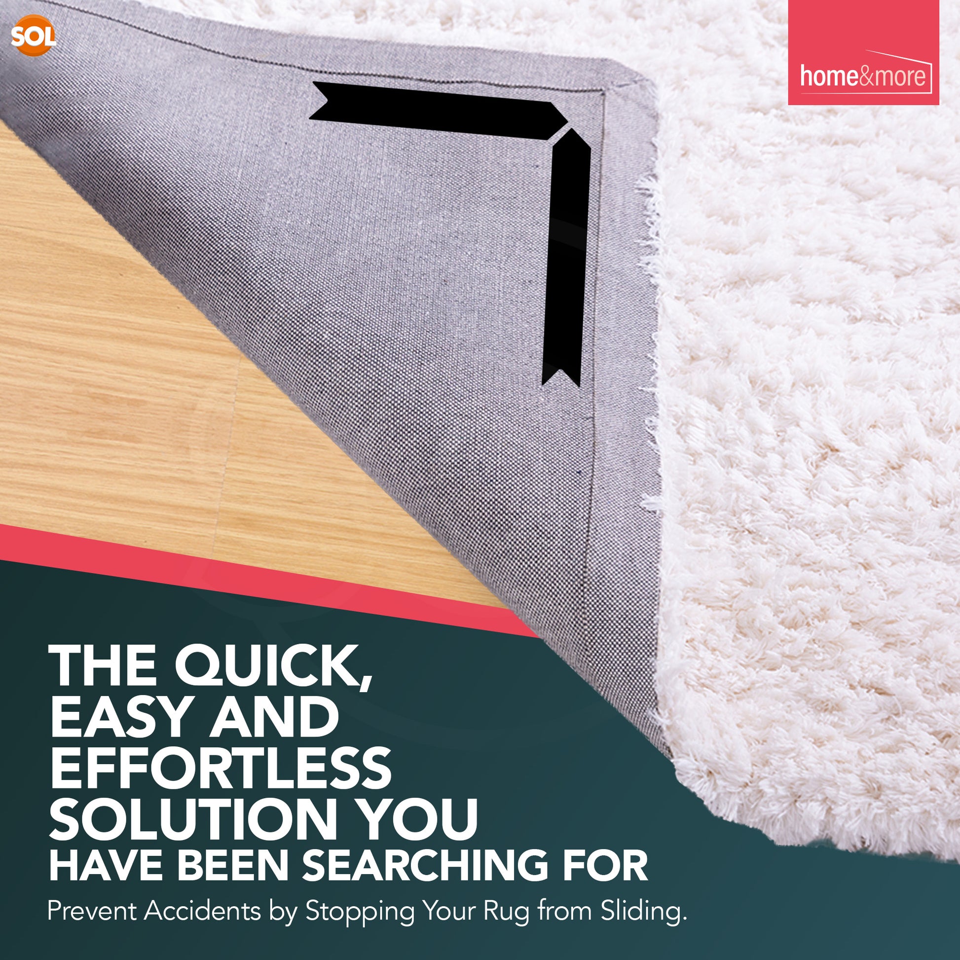 12-36 Rug Gripper Non Slip Grip Carpet Laminate Mat Stopper Floor Stickers Anti