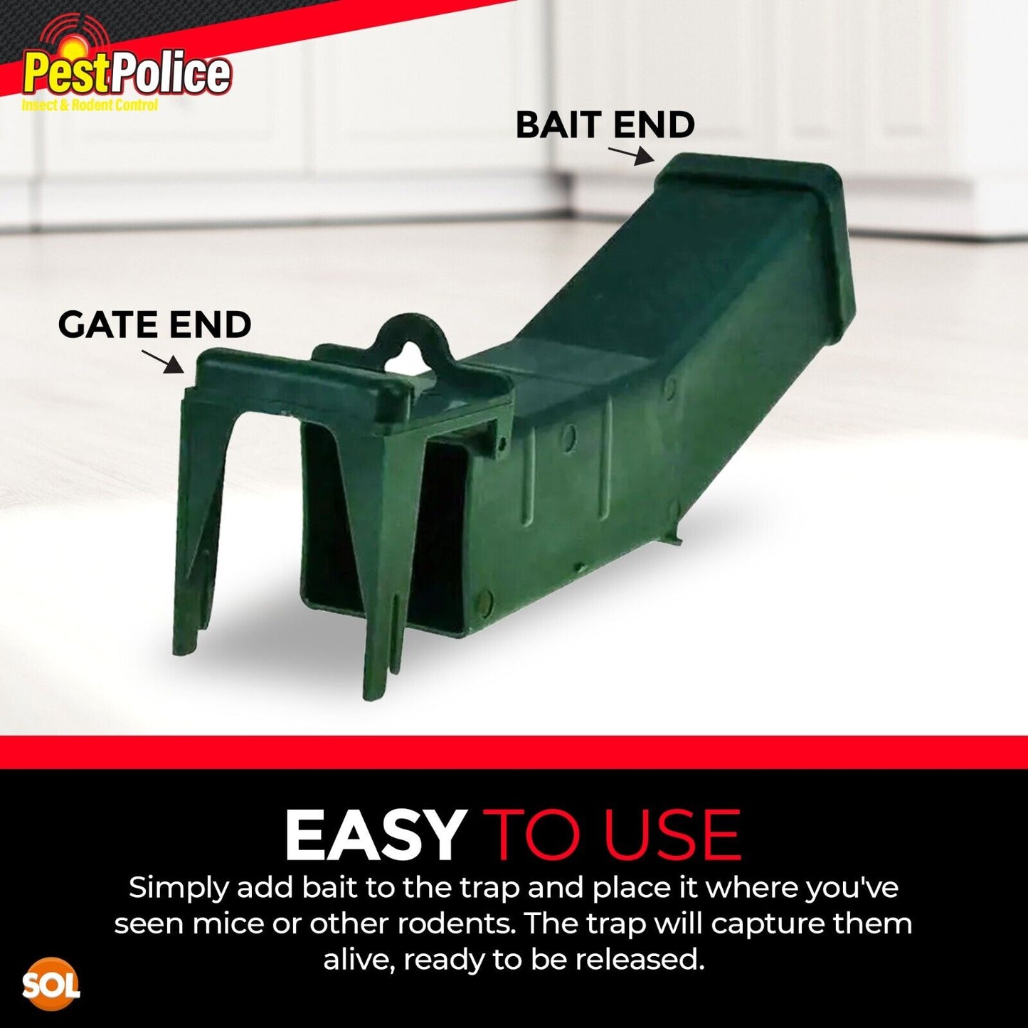 1-4 Humane Mouse Trap No Kill Mice Live Rat Catcher Pest Rodent Vermin Reusable