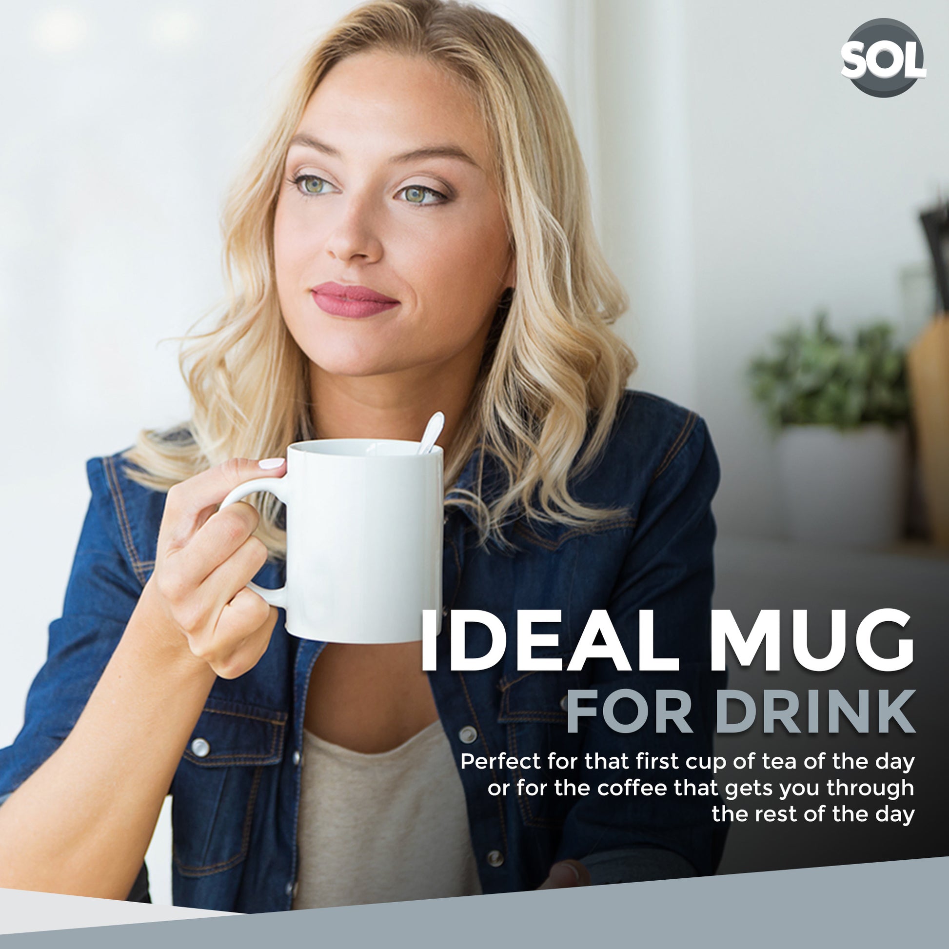 12-48pk Plain WHITE Mugs 11oz Large Coffee Tea Set of Blank Bulk Cups + Boxes