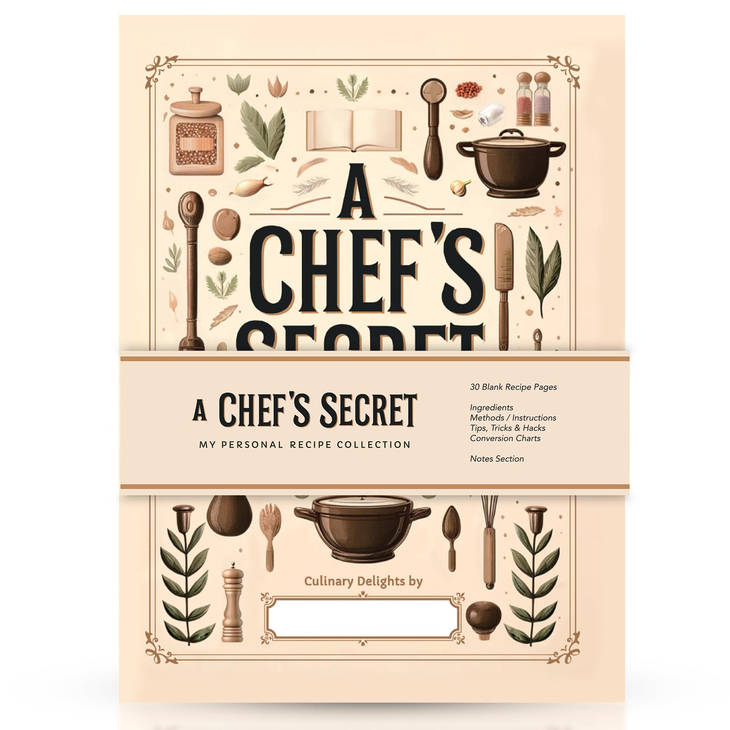 Bank Recipe Book Journal A4 Own Cookbook For Write Your Own Cooking Notebook