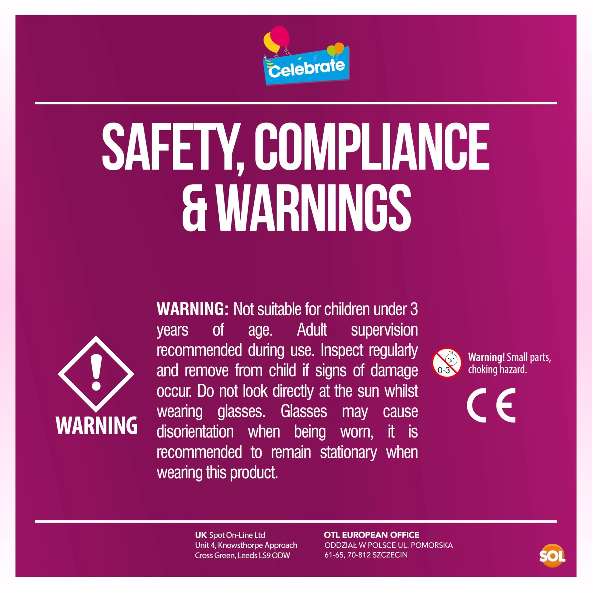 Kaleidoscope Glasses | Festival Rave Sunglasses Rainbow Lens | 2 Pack