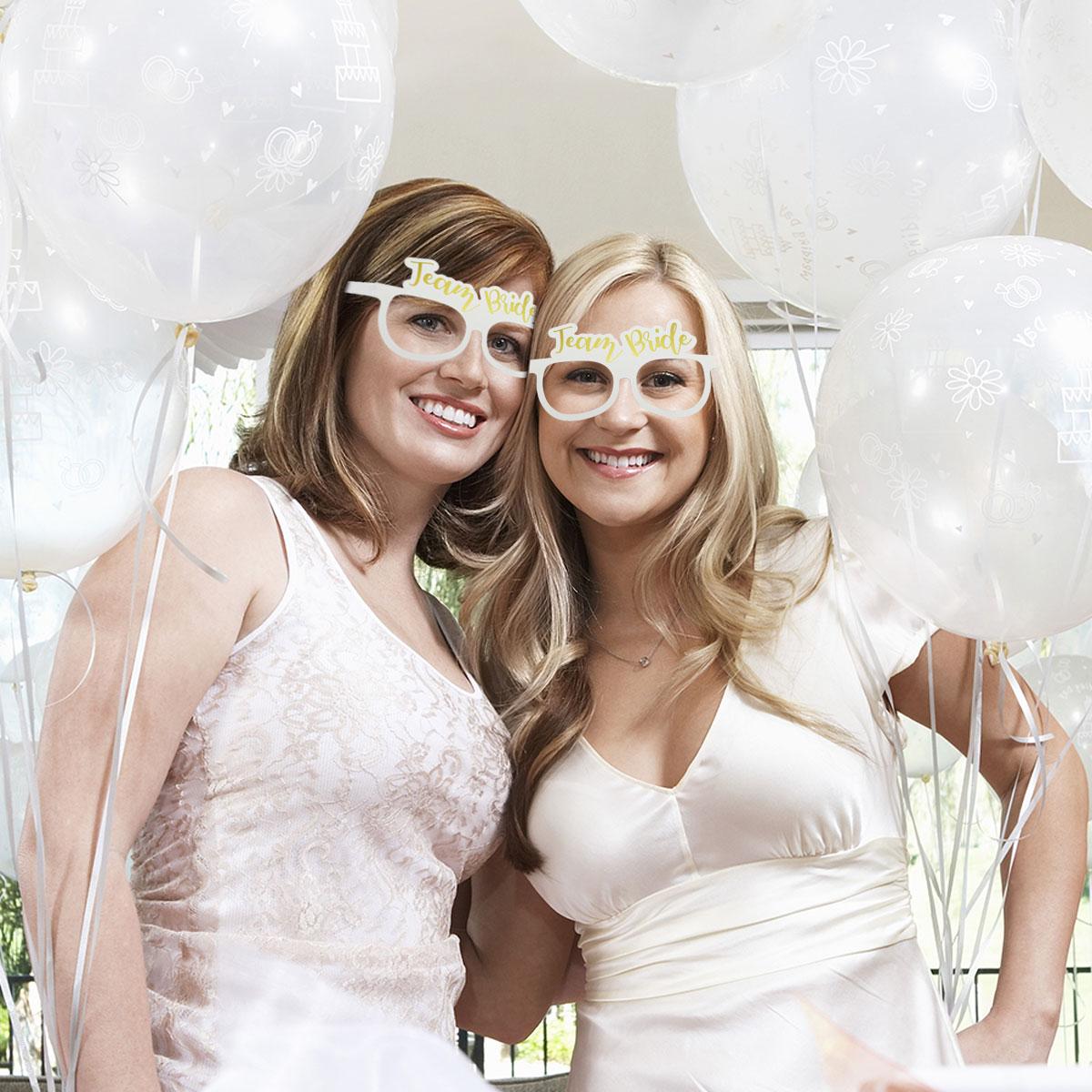 8-32 Hen Party Glasses | Team Bride To Be Hens Do Night Bridal Prop Accessories