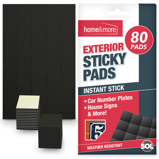 80-320 Exterior Sticky Pads | Strong Double Sided Self Adhesive Outdoor Mounting