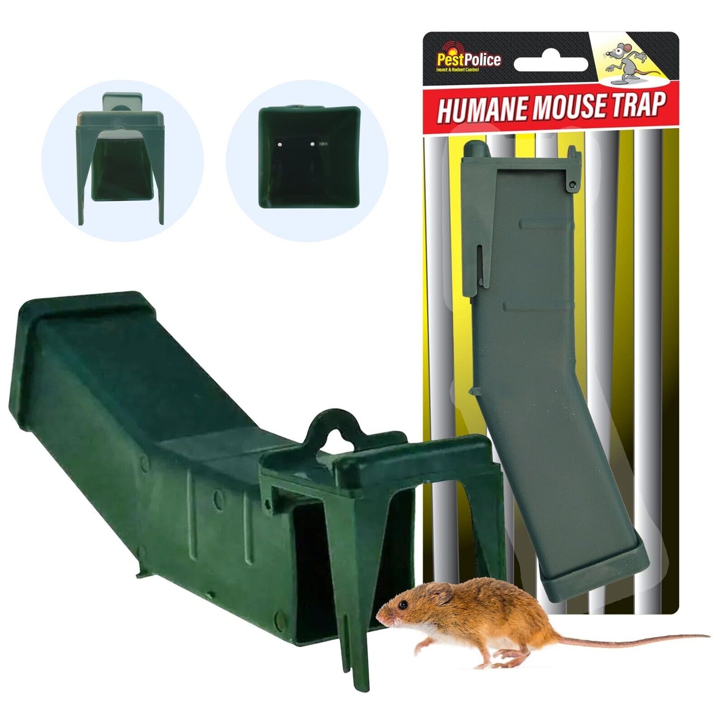 1-4 Humane Mouse Trap No Kill Mice Live Rat Catcher Pest Rodent Vermin Reusable