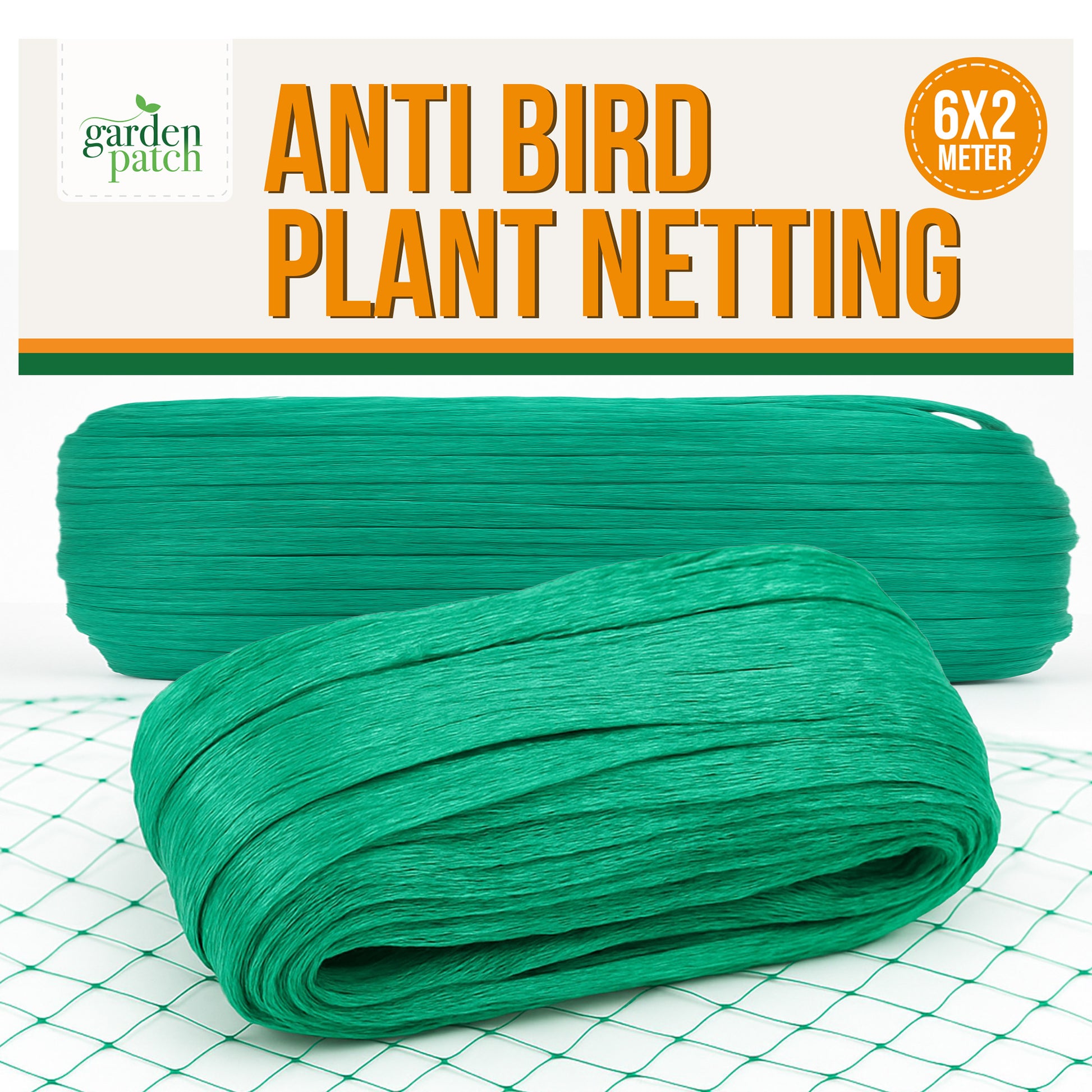 6M x 2M Garden Netting Green Anti Bird Pond Fruit Veg Plant Net Protection Mesh