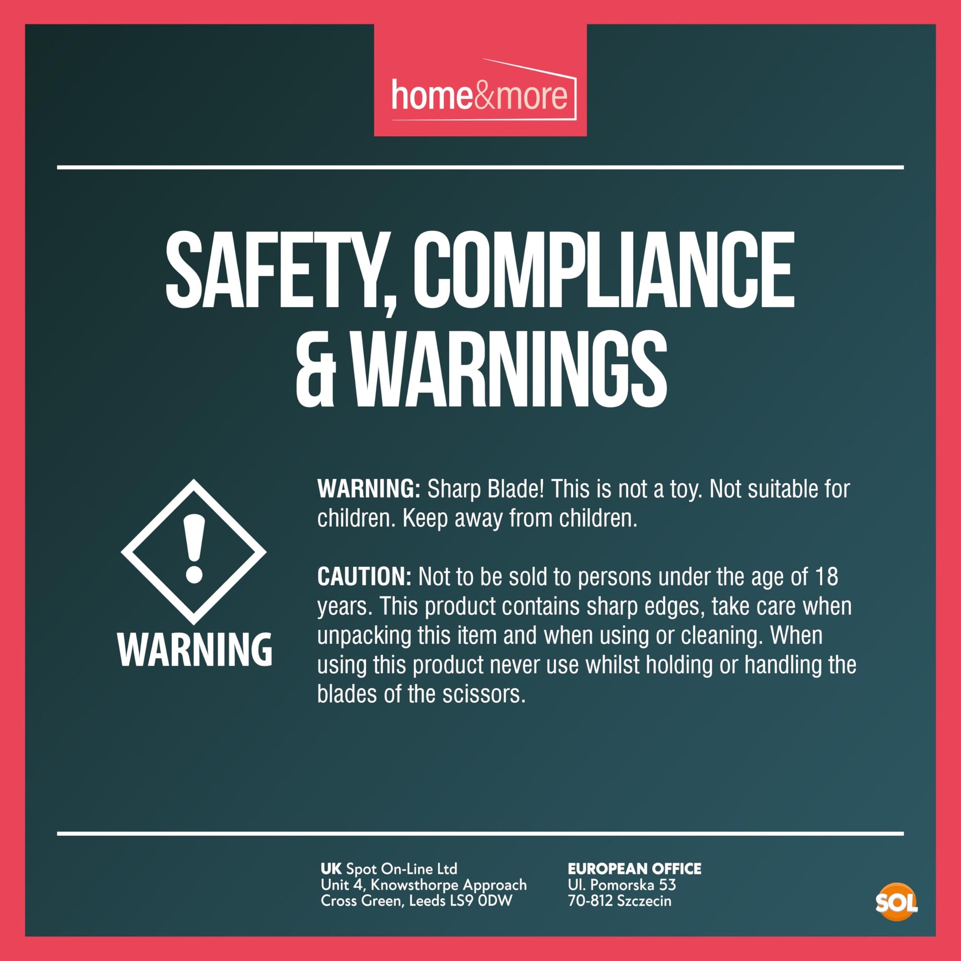 Stainless Steel Kitchen Scissors Set | Multi Purpose Heavy Duty Household Shears