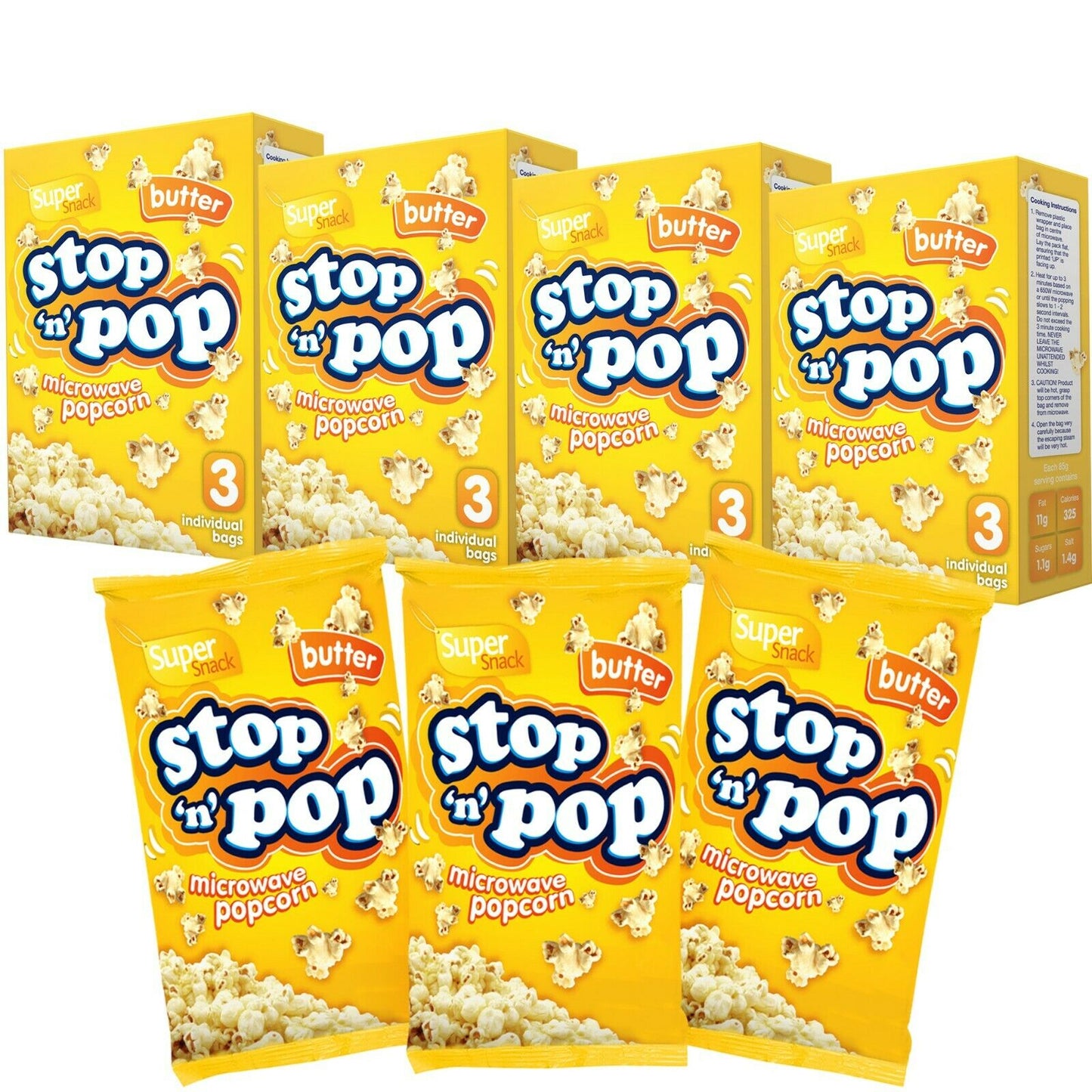 12pk x 85g Microwave Popcorn | Sweet & Butter Flavour Movie Cinema Theatre Party