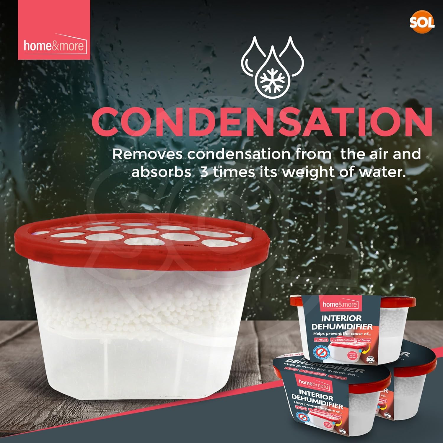 6-36 DEHUMIDIFIER Interior Damp Moisture Mould Mildew Remover Trap Home Caravan