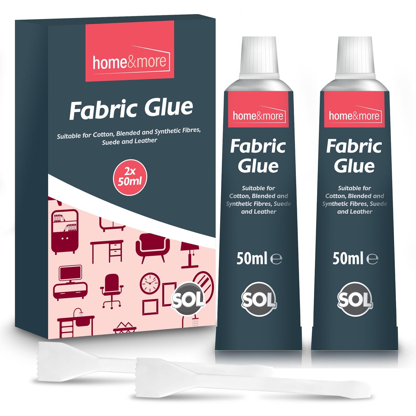 Extra Strong Fabric Glue 50ml | Washable Adhesive Repair Hemming Sewing Textile