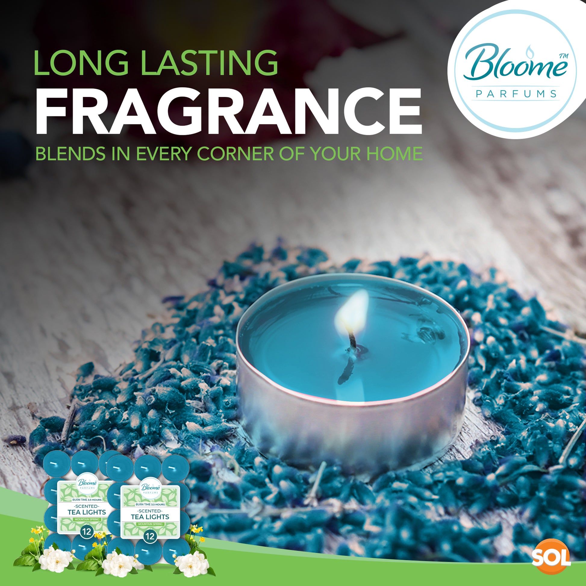 30pk Scented Tea Lights Candles | Various Perfumes 4 Hour Burn Night T Tealights