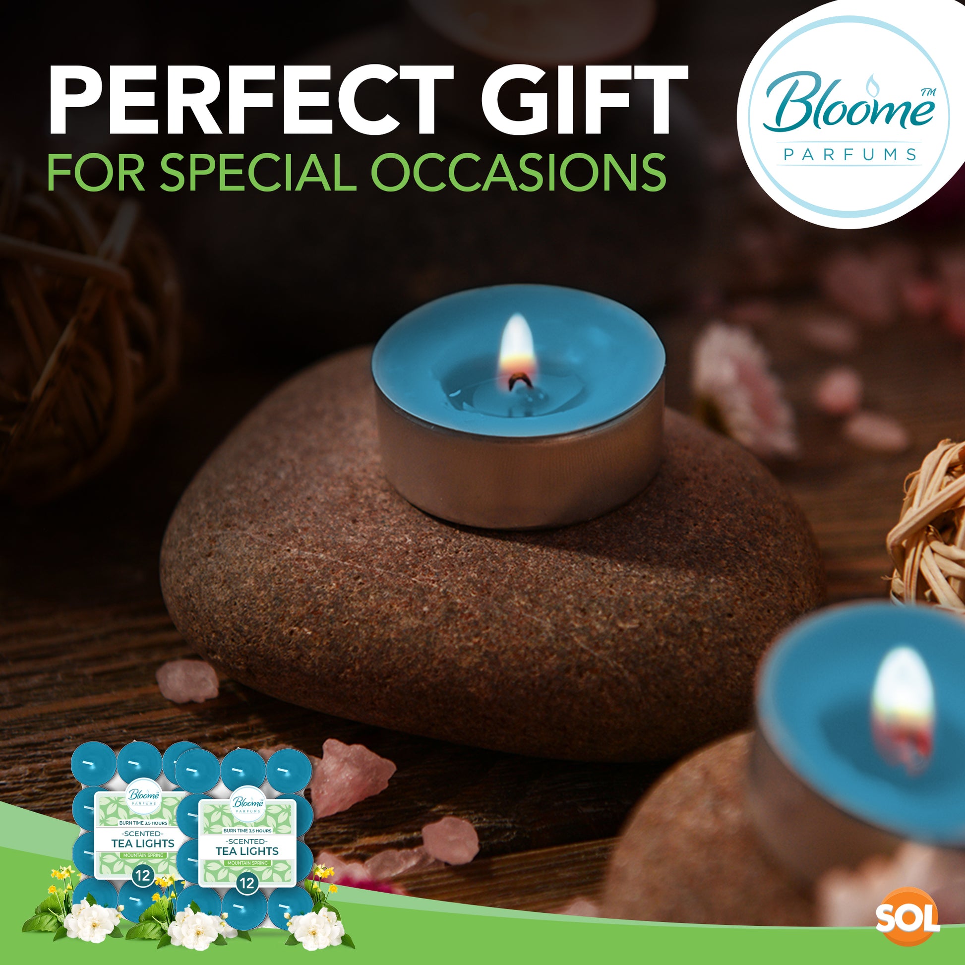 30pk Scented Tea Lights Candles | Various Perfumes 4 Hour Burn Night T Tealights