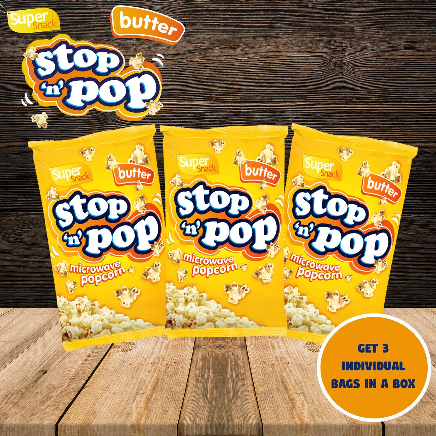 12pk x 85g Microwave Popcorn | Sweet & Butter Flavour Movie Cinema Theatre Party
