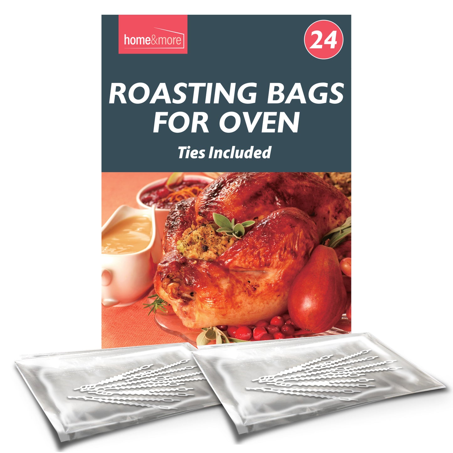 12-48 Large Roasting Bags Chicken Turkey Poultry Meat Fish Oven Cooking 25x38cm