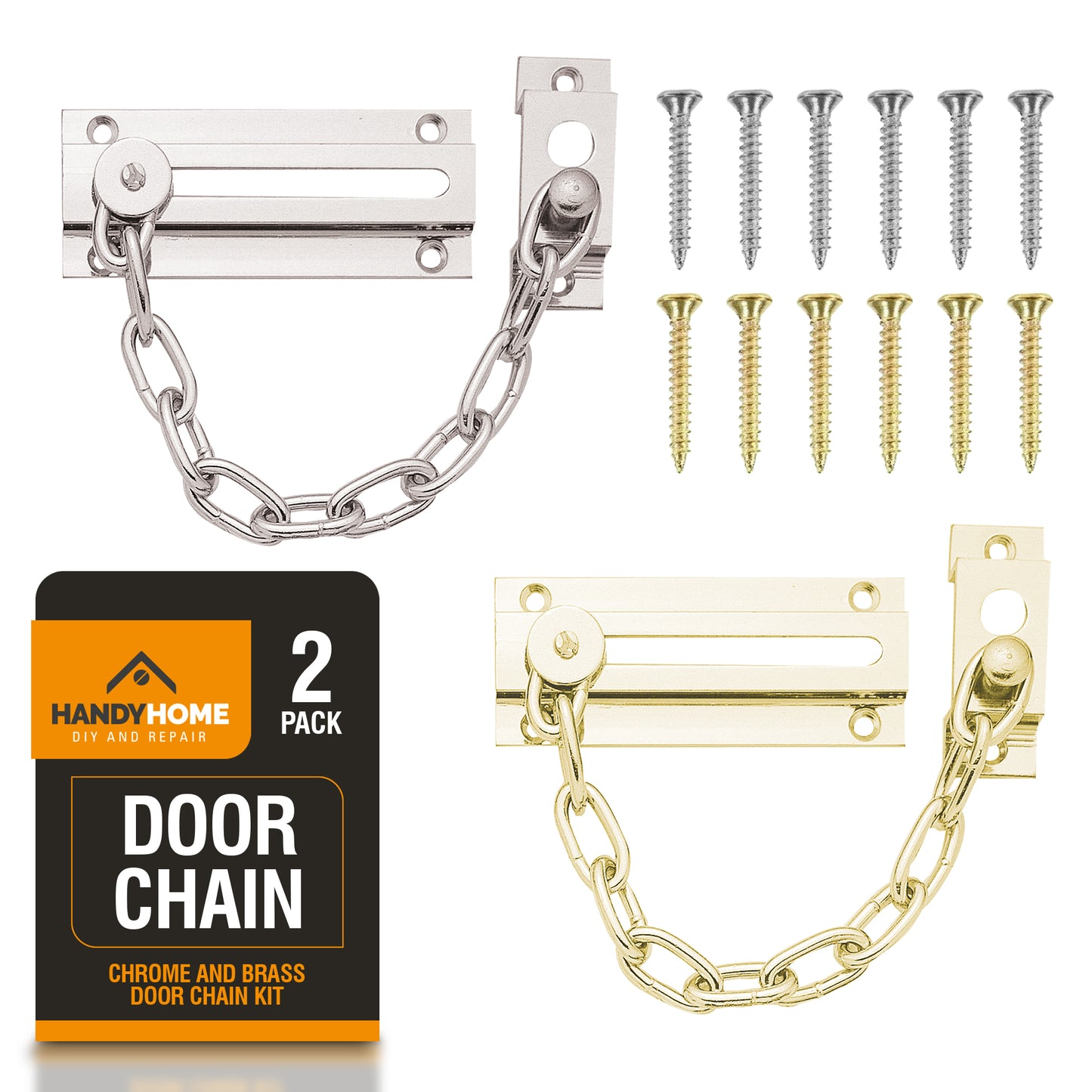 Door Chain Security Lock For Heavy Duty Bolt Guard Latch Front Safety Catch