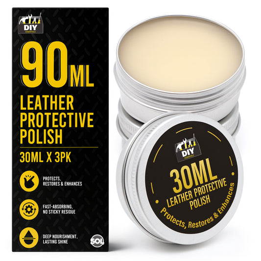 SOL 90ml Leather Protective Polish - Restores Shine and Colour